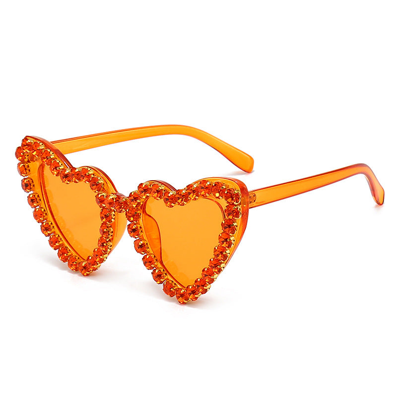 Wholesale Personalized Love Diamond PC Sunglasses